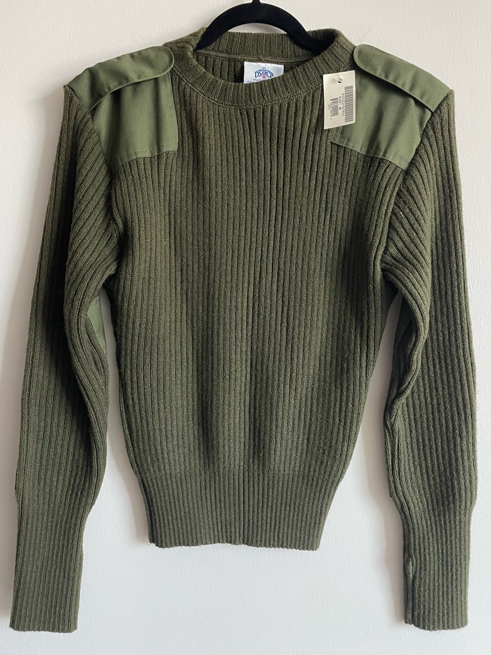 Vintage Army Military Commando Olive DSCP Valor Collection Wool Sweater 40